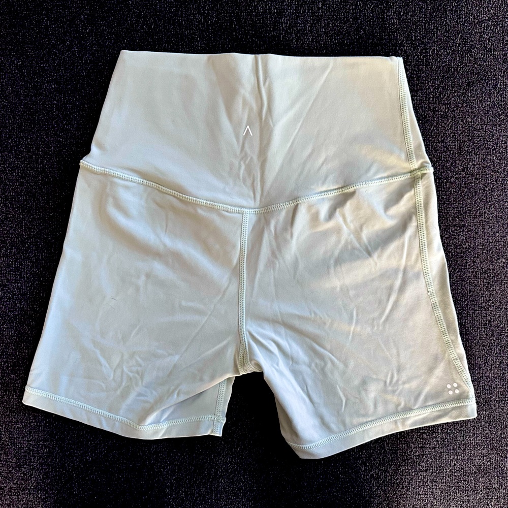 Acta Inlux 5" Cycle Shorts - Sage High Waisted